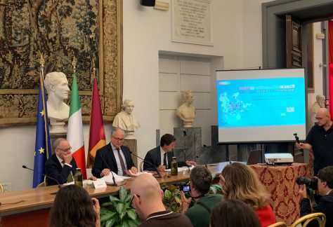 Un momento della conferenza stampa di presentazione