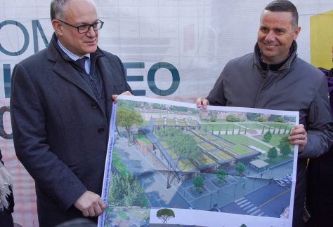 1/2/2024: con il sindaco Roberto Gualtieri all'avvio del cantiere per il nuovo Mercato di via Sannio